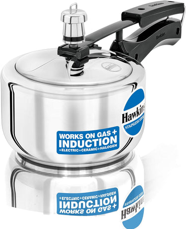 Hawkins Stainless Steel Pressure Cooker – Induction, Gas & Electric | 3L–10L